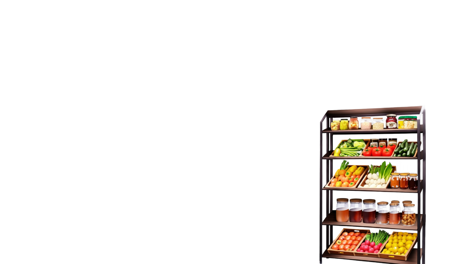 A stand with fresh vegetables